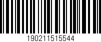 Código de barras (EAN, GTIN, SKU, ISBN): '190211515544'