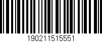 Código de barras (EAN, GTIN, SKU, ISBN): '190211515551'