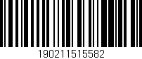 Código de barras (EAN, GTIN, SKU, ISBN): '190211515582'