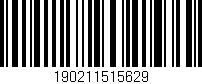 Código de barras (EAN, GTIN, SKU, ISBN): '190211515629'