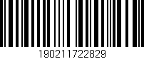 Código de barras (EAN, GTIN, SKU, ISBN): '190211722829'