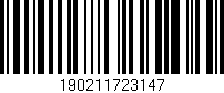 Código de barras (EAN, GTIN, SKU, ISBN): '190211723147'