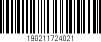 Código de barras (EAN, GTIN, SKU, ISBN): '190211724021'