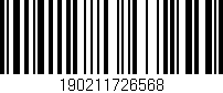 Código de barras (EAN, GTIN, SKU, ISBN): '190211726568'