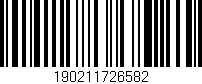 Código de barras (EAN, GTIN, SKU, ISBN): '190211726582'