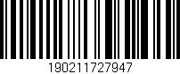 Código de barras (EAN, GTIN, SKU, ISBN): '190211727947'