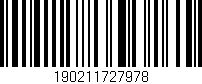 Código de barras (EAN, GTIN, SKU, ISBN): '190211727978'