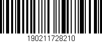 Código de barras (EAN, GTIN, SKU, ISBN): '190211728210'