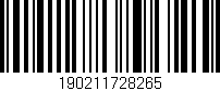 Código de barras (EAN, GTIN, SKU, ISBN): '190211728265'