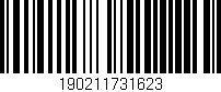 Código de barras (EAN, GTIN, SKU, ISBN): '190211731623'