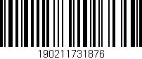 Código de barras (EAN, GTIN, SKU, ISBN): '190211731876'