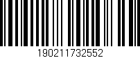 Código de barras (EAN, GTIN, SKU, ISBN): '190211732552'