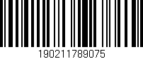Código de barras (EAN, GTIN, SKU, ISBN): '190211789075'