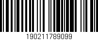 Código de barras (EAN, GTIN, SKU, ISBN): '190211789099'