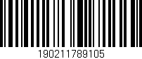 Código de barras (EAN, GTIN, SKU, ISBN): '190211789105'