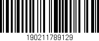 Código de barras (EAN, GTIN, SKU, ISBN): '190211789129'