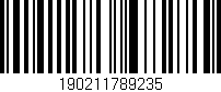 Código de barras (EAN, GTIN, SKU, ISBN): '190211789235'