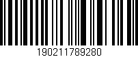 Código de barras (EAN, GTIN, SKU, ISBN): '190211789280'