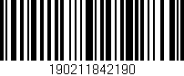Código de barras (EAN, GTIN, SKU, ISBN): '190211842190'