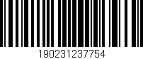 Código de barras (EAN, GTIN, SKU, ISBN): '190231237754'