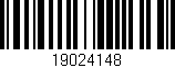Código de barras (EAN, GTIN, SKU, ISBN): '19024148'