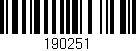 Código de barras (EAN, GTIN, SKU, ISBN): '190251'