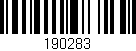 Código de barras (EAN, GTIN, SKU, ISBN): '190283'