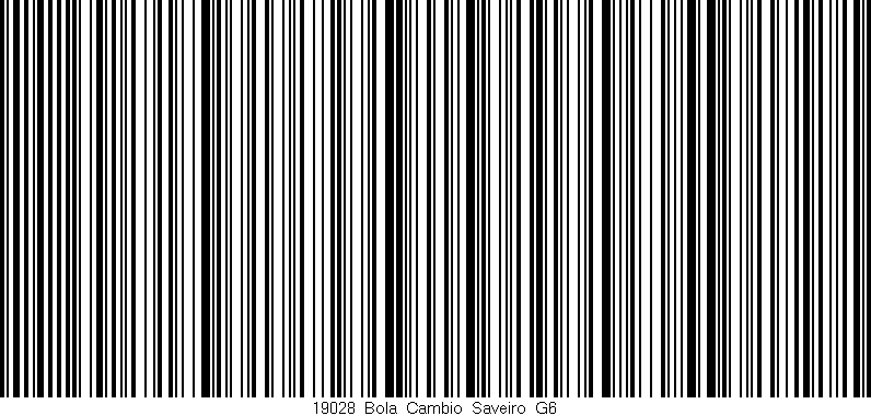 Código de barras (EAN, GTIN, SKU, ISBN): '19028_Bola_Cambio_Saveiro_G6'