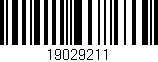 Código de barras (EAN, GTIN, SKU, ISBN): '19029211'