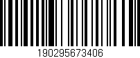 Código de barras (EAN, GTIN, SKU, ISBN): '190295673406'