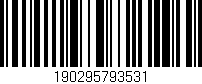 Código de barras (EAN, GTIN, SKU, ISBN): '190295793531'