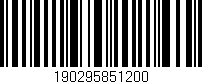 Código de barras (EAN, GTIN, SKU, ISBN): '190295851200'