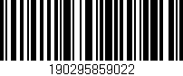 Código de barras (EAN, GTIN, SKU, ISBN): '190295859022'