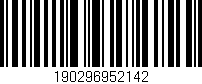 Código de barras (EAN, GTIN, SKU, ISBN): '190296952142'