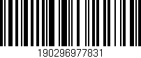 Código de barras (EAN, GTIN, SKU, ISBN): '190296977831'