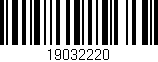 Código de barras (EAN, GTIN, SKU, ISBN): '19032220'