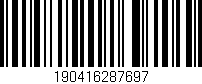 Código de barras (EAN, GTIN, SKU, ISBN): '190416287697'