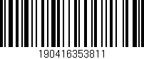 Código de barras (EAN, GTIN, SKU, ISBN): '190416353811'