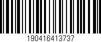 Código de barras (EAN, GTIN, SKU, ISBN): '190416413737'