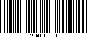Código de barras (EAN, GTIN, SKU, ISBN): '19041_8_0_U'