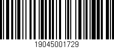 Código de barras (EAN, GTIN, SKU, ISBN): '19045001729'