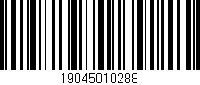 Código de barras (EAN, GTIN, SKU, ISBN): '19045010288'