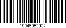 Código de barras (EAN, GTIN, SKU, ISBN): '19045053834'