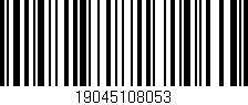 Código de barras (EAN, GTIN, SKU, ISBN): '19045108053'