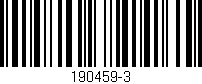 Código de barras (EAN, GTIN, SKU, ISBN): '190459-3'