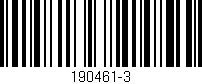 Código de barras (EAN, GTIN, SKU, ISBN): '190461-3'