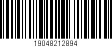 Código de barras (EAN, GTIN, SKU, ISBN): '19048212894'