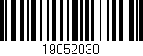 Código de barras (EAN, GTIN, SKU, ISBN): '19052030'