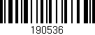 Código de barras (EAN, GTIN, SKU, ISBN): '190536'