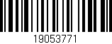 Código de barras (EAN, GTIN, SKU, ISBN): '19053771'
